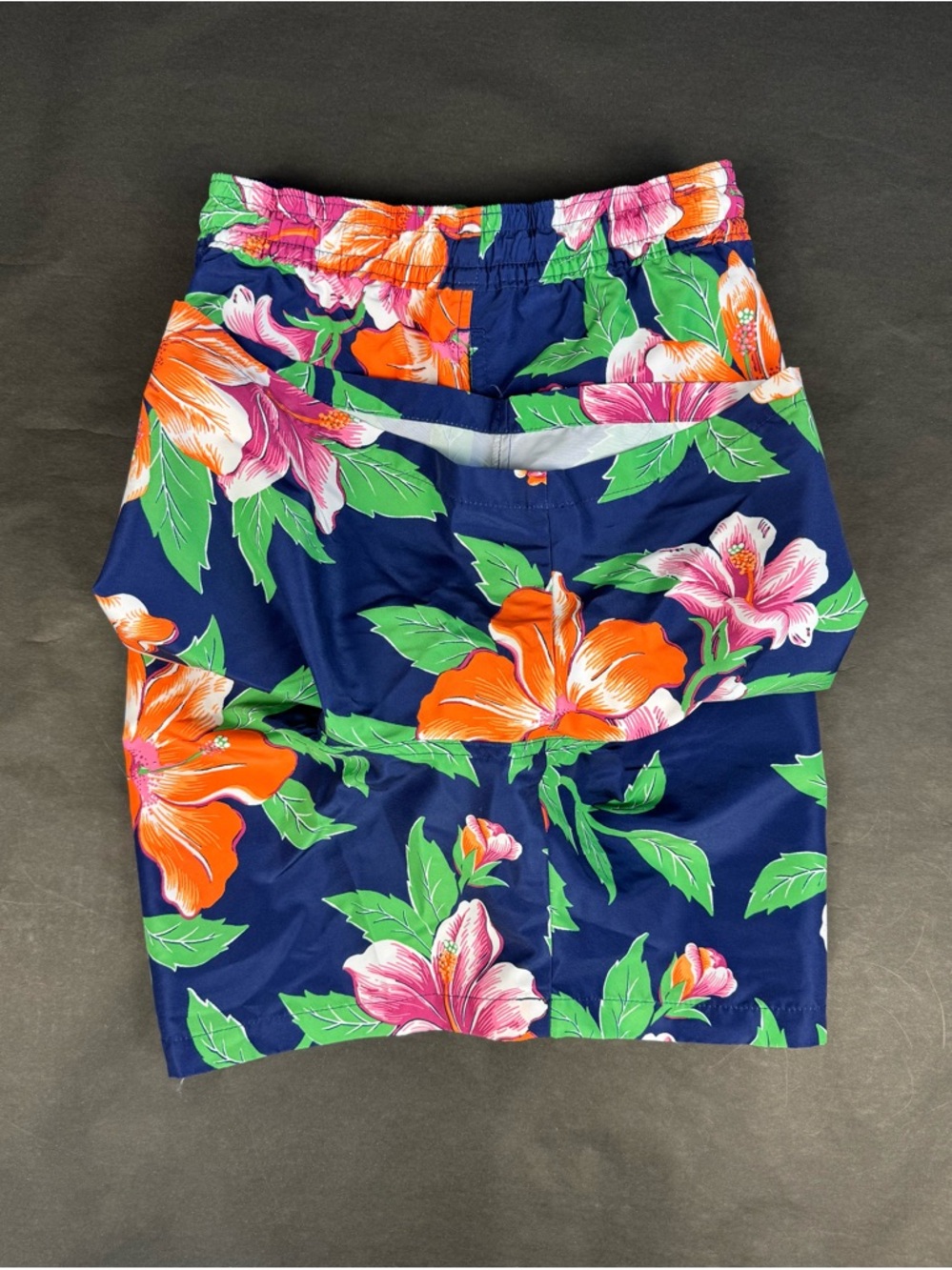 Polo Ralph Lauren floral-print swim shorts Orange & Pink Hibiscus 2XB 2TG - Picture 6 of 10